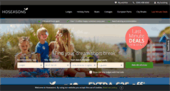 Desktop Screenshot of hoseasons.co.uk